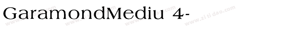 GaramondMediu 4字体转换